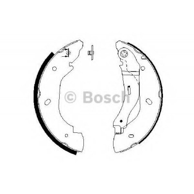 Комплект тормозных колодок 0986487660 BOSCH - купить в магазине запчастей по Украине