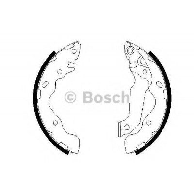 Комплект тормозных колодок 0986487673 BOSCH - купить в магазине запчастей по Украине