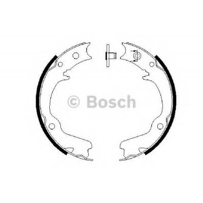 Комплект тормозных колодок, стояночная тормозная система 0986487681 BOSCH - купить в магазине запчастей по Украине