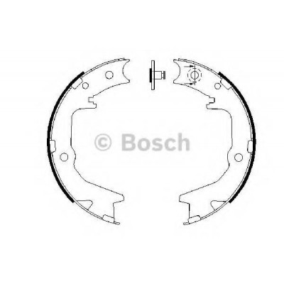 Комплект тормозных колодок, стояночная тормозная система 0986487683 BOSCH - купить в магазине запчастей по Украине