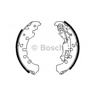 Комплект тормозных колодок 0986487702 BOSCH - купить в магазине запчастей по Украине