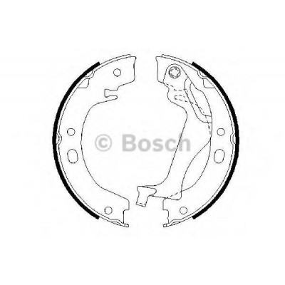 Комплект тормозных колодок, стояночная тормозная система 0986487713 BOSCH - купить в магазине запчастей по Украине