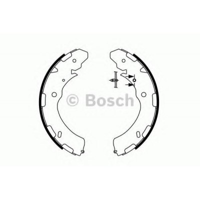Комплект тормозных колодок 0986487758 BOSCH - купити в магазині запчастин по Україні