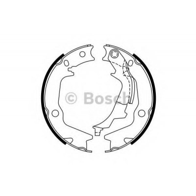 Комплект тормозных колодок, стояночная тормозная система 0986487769 BOSCH - купить в магазине запчастей по Украине