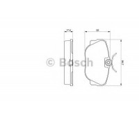 Комплект тормозных колодок, дисковый тормоз BOSCH 0 986 491 730 0986491730 BOSCH - купити в магазині запчастин по Україні