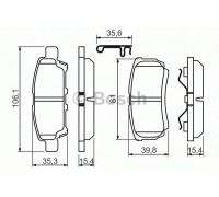 Комплект тормозных колодок, дисковый тормоз BOSCH 0 986 494 502 0986494502 BOSCH - купить в магазине запчастей по Украине