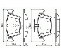 Комплект тормозных колодок, дисковый тормоз BOSCH 0 986 494 659 0986494659 BOSCH - купить в магазине запчастей по Украине