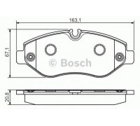 Комплект тормозных колодок, дисковый тормоз BOSCH 0 986 495 098 0986495098 BOSCH - купить в магазине запчастей по Украине