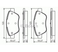 Комплект тормозных колодок, дисковый тормоз BOSCH 0 986 495 102 0986495102 BOSCH - купить в магазине запчастей по Украине
