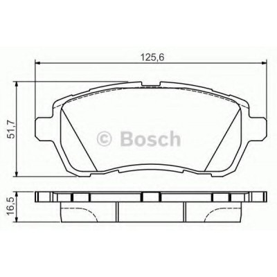 Комплект тормозных колодок, дисковый тормоз 0986495108 BOSCH - купить в магазине запчастей по Украине