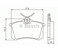 Комплект тормозных колодок, дисковый тормоз BOSCH 0 986 495 226 0986495226 BOSCH - купить в магазине запчастей по Украине