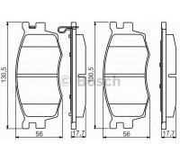 Комплект тормозных колодок, дисковый тормоз BOSCH 0 986 495 240 0986495240 BOSCH - купить в магазине запчастей по Украине