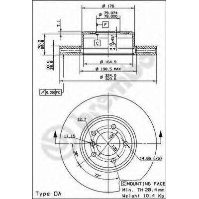 Тормозной диск 09917211 BREMBO - купить в магазине запчастей по Украине