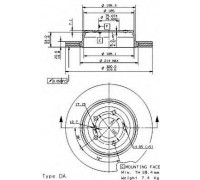 Тормозной диск BREMBO 09.9425.11 09942511 BREMBO - купить в магазине запчастей по Украине