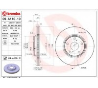 Тормозной диск BREMBO 09.A110.11 09A11011 BREMBO - купити в магазині запчастин по Україні