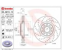 Тормозной диск BREMBO 09.A813.11 09A81311 BREMBO - купить в магазине запчастей по Украине