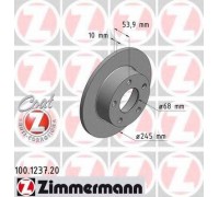 Тормозной диск ZIMMERMANN 100.1237.20 100123720 ZIMMERMANN - купить в магазине запчастей по Украине