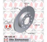 Тормозной диск ZIMMERMANN 100.1243.20 100124320 ZIMMERMANN - купить в магазине запчастей по Украине