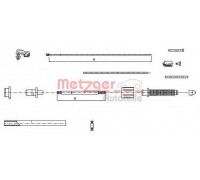 Тросик газа METZGER 10.0382 100382 METZGER - купить в магазине запчастей по Украине