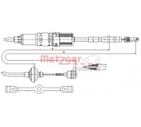 Трос, управление сцеплением METZGER 10.342 10342 METZGER - купить в магазине запчастей по Украине
