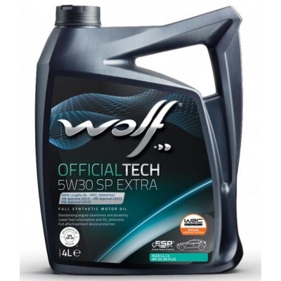Масло OFFICIALTECH EXTRA 5W30 SP (С3) 4л. 1049359 WOLF - купити в магазині запчастин по Україні