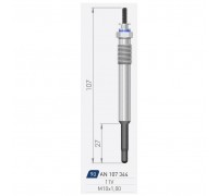 Свеча накаливания A-N PARTS 107 344 107344 A-N PARTS - купить в магазине запчастей по Украине