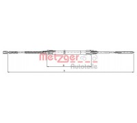 Трос, стояночная тормозная система METZGER 10.7493 107493 METZGER - купить в магазине запчастей по Украине