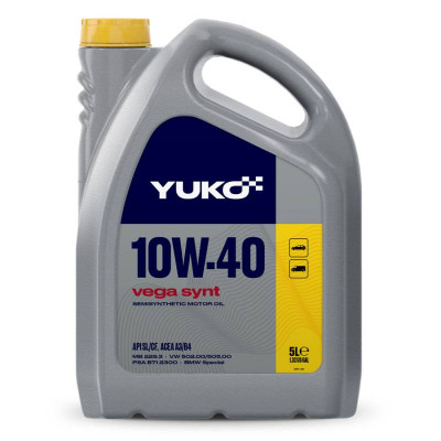 Масло 10W-40 VEGA SYNT 5л. (A3/B4 , SL/CF) 10W40VEGASYNT5L YUKO - купити в магазині запчастин по Україні