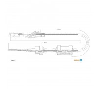 FIAT Трос сцепления Punto все 3/94-6/94 (854/211+1 ADRIAUTO 11.0107.1 1101071 ADRIAUTO - купити в магазині запчастин по Україні