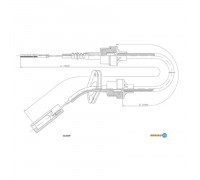 Трос, управление сцеплением ADRIAUTO 11.0179 110179 ADRIAUTO - купить в магазине запчастей по Украине