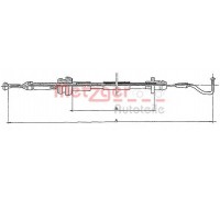 Тросик газа METZGER 11.087 11087 METZGER - купить в магазине запчастей по Украине