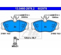 Комплект тормозных колодок, дисковый тормоз ATE 13.0460-2978.2 13046029782 ATE - купить в магазине запчастей по Украине