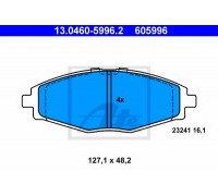 Комплект тормозных колодок, дисковый тормоз ATE 13.0460-5996.2 13046059962 ATE - купить в магазине запчастей по Украине