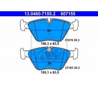 Комплект тормозных колодок, дисковый тормоз ATE 13.0460-7155.2 13046071552 ATE - купить в магазине запчастей по Украине