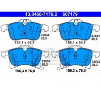 Комплект тормозных колодок, дисковый тормоз ATE 13.0460-7179.2 13046071792 ATE - купить в магазине запчастей по Украине