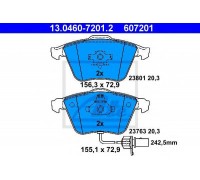 Комплект тормозных колодок, дисковый тормоз ATE 13.0460-7201.2 13046072012 ATE - купить в магазине запчастей по Украине