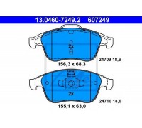 Комплект тормозных колодок, дисковый тормоз ATE 13.0460-7249.2 13046072492 ATE - купить в магазине запчастей по Украине