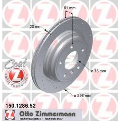 Тормозной диск 150128652 ZIMMERMANN - купить в магазине запчастей по Украине