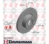 Тормозной диск ZIMMERMANN 150.2900.52 150290052 ZIMMERMANN - купить в магазине запчастей по Украине