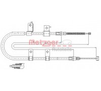 Трос, стояночная тормозная система METZGER 17.3505 173505 METZGER - купить в магазине запчастей по Украине