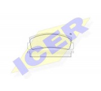 Комплект тормозных колодок, дисковый тормоз ICER 180269 180269 ICER - купить в магазине запчастей по Украине
