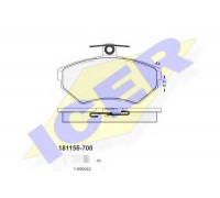 Комплект тормозных колодок, дисковый тормоз ICER 181156-700 181156700 ICER - купить в магазине запчастей по Украине