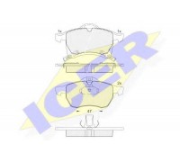 Комплект тормозных колодок, дисковый тормоз ICER 181248 181248 ICER - купить в магазине запчастей по Украине