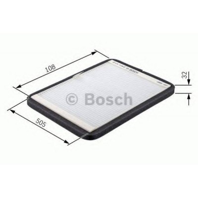 Фильтр, воздух во внутренном пространстве 1987432018 BOSCH - купити в магазині запчастин по Україні
