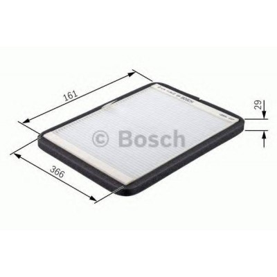 Фильтр, воздух во внутренном пространстве 1987432043 BOSCH - купити в магазині запчастин по Україні