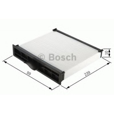Фильтр, воздух во внутренном пространстве 1987432161 BOSCH - купити в магазині запчастин по Україні