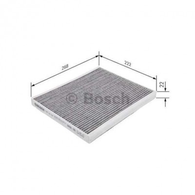 Фильтр, воздух во внутренном пространстве 1987432537 BOSCH - купить в магазине запчастей по Украине
