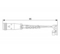 Сигнализатор, износ тормозных колодок BOSCH 1 987 473 006 1987473006 BOSCH - купить в магазине запчастей по Украине