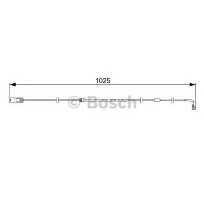 Сигнализатор, износ тормозных колодок 1987473026 BOSCH - купить в магазине запчастей по Украине