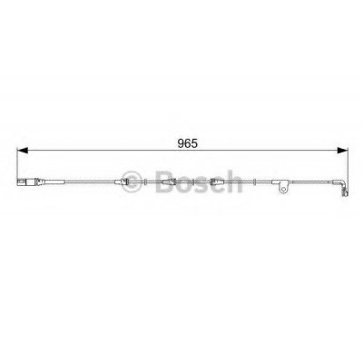Сигнализатор, износ тормозных колодок 1987473027 BOSCH - купить в магазине запчастей по Украине